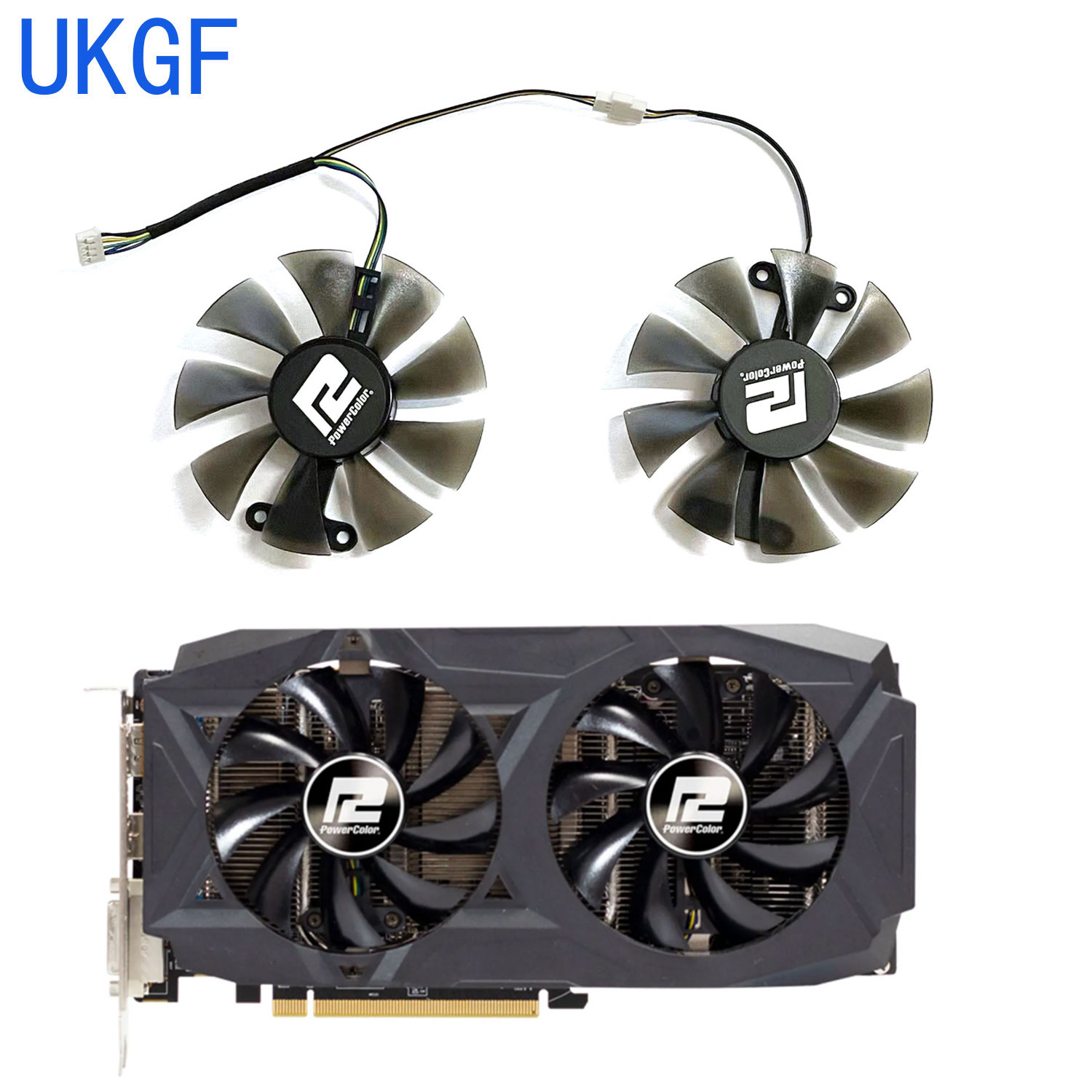 New DIY Replacement Fan 85MM 4 - огляд і ціна Rx 580 8Gb 2048Sp Gpu