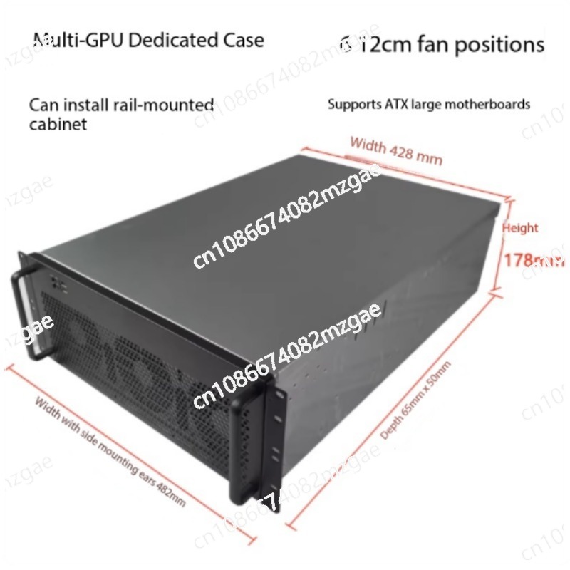 4U multi-graphics card chassis - огляд і ціна 8 Gpu 4U Server Chassis